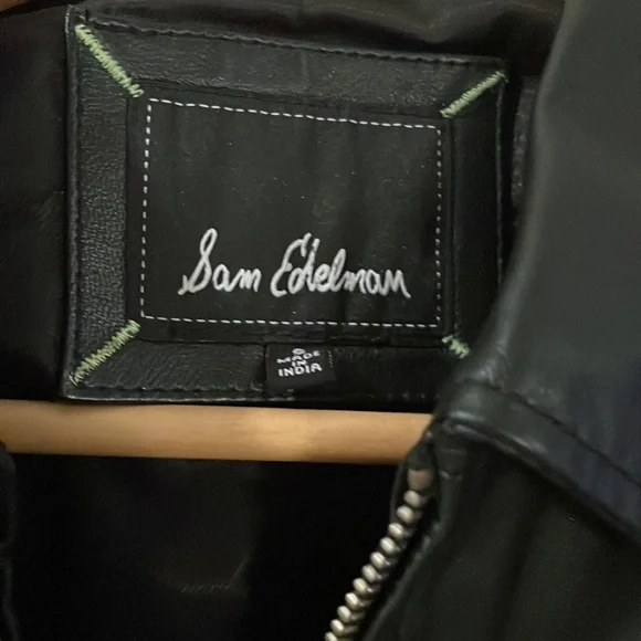 Sam Edelman Leather Moto Jacket Size S NWT